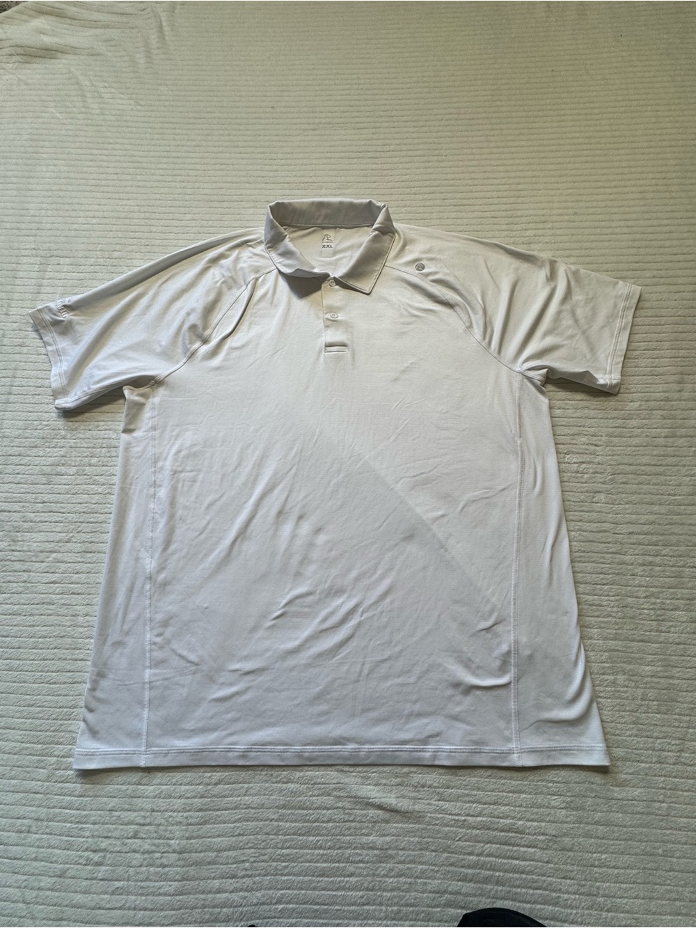 Rhoback White Men's Performance Polo Shirt